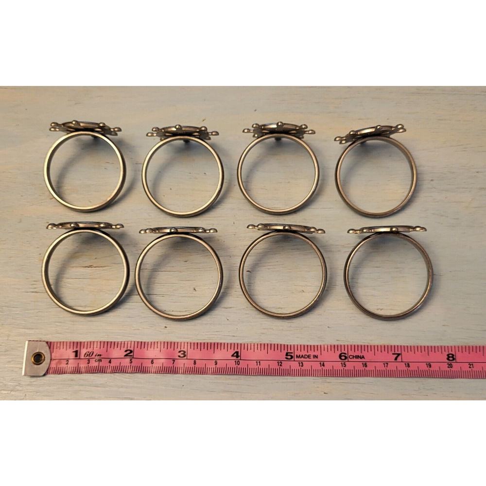 Nautical silver Napkin Rings Set - Picture 5 of 8